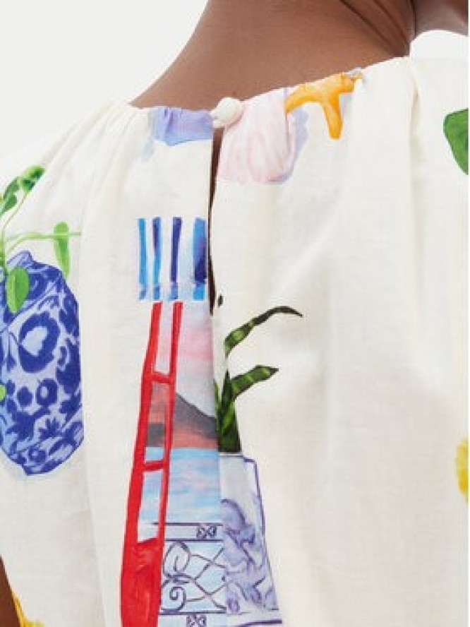 Seafolly Bluzka La Boca 55646-TO Écru Regular Fit