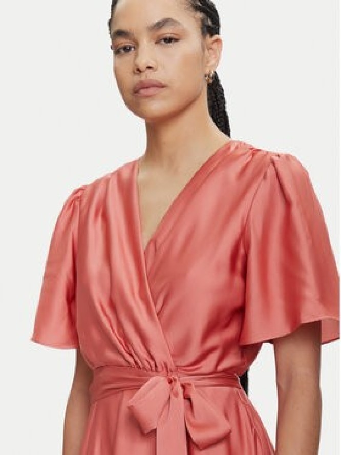 Swing Sukienka koktajlowa 5AJ04000 Pomarańczowy Regular Fit