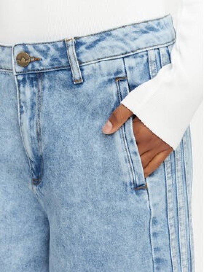 adidas Jeansy Adibreak Mid Rise Wide Leg Denim Pant KT2651 Niebieski jasny Wide Leg