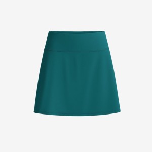 Damski sportowy skort kąpielowy Premium - Morski