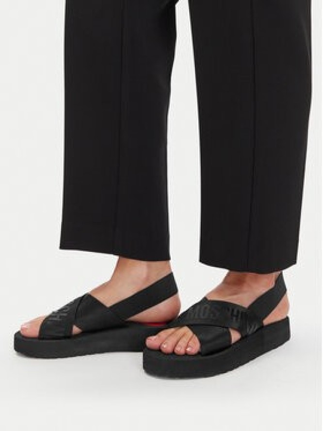 LOVE MOSCHINO Sandały JA16214G0MIX4000 Czarny