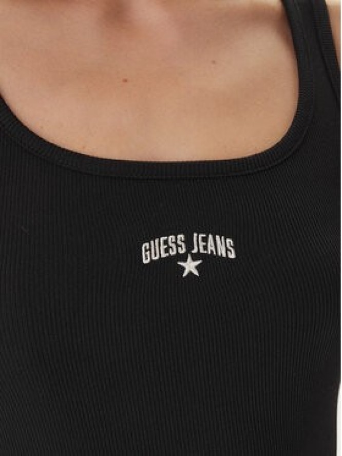 Guess Jeans Top W6GPZ2 KA0H1 Czarny Slim Fit