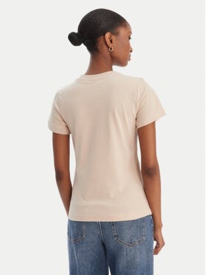 Guess T-Shirt V5GI10 K9RM1 Beżowy Regular Fit