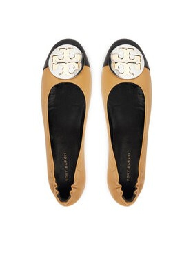 Tory Burch Baleriny Claire Cap-Toe Ballet 156309 Beżowy