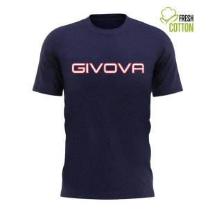 Cotton T-shirt Givova Spot Navy Blue