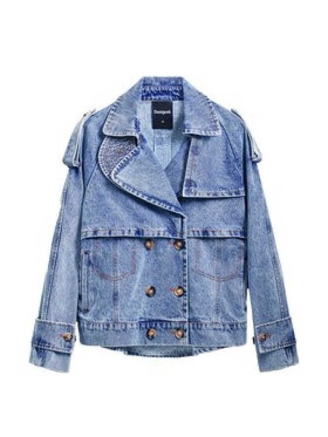 Desigual Kurtka jeansowa Ontario 25SWED57 Niebieski Regular Fit