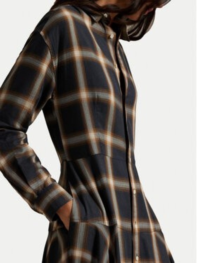 Polo Ralph Lauren Sukienka koszulowa 211A12167001 Brązowy A-Line Fit