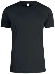 clique Basic Active-T Junior koszulka z poliestru z ochroną UV/50 – black
