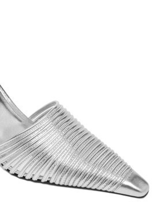 Naked Wolfe Klapki Chromed 00078 Srebrny