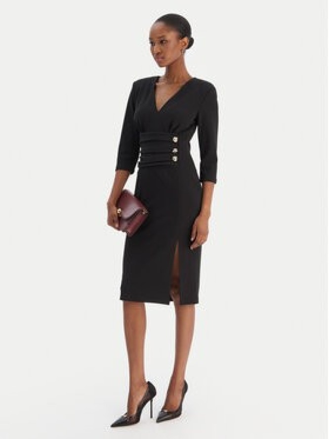 Rinascimento Sukienka koktajlowa CFC0020161002 Czarny Slim Fit