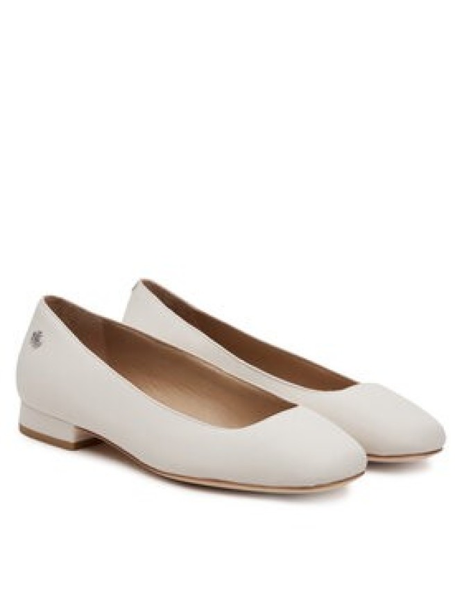 LAUREN RALPH LAUREN Baleriny Emellie 802970534003 Biały