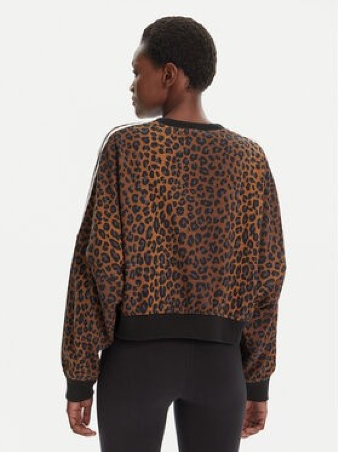 adidas Bluza Leopard JW7303 Brązowy Regular Fit