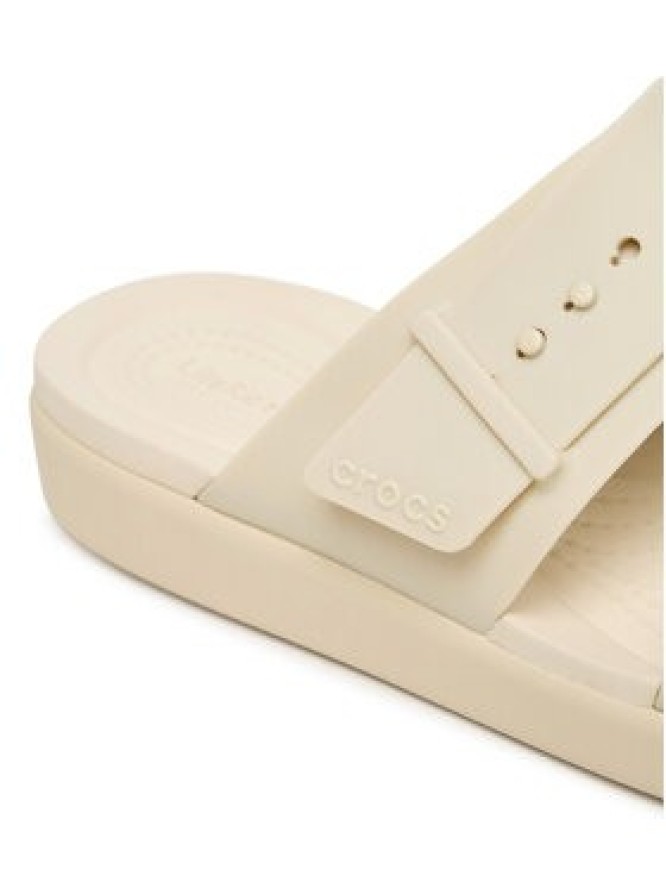 Crocs Klapki Brooklyn Buckle Low Low 211215 Écru