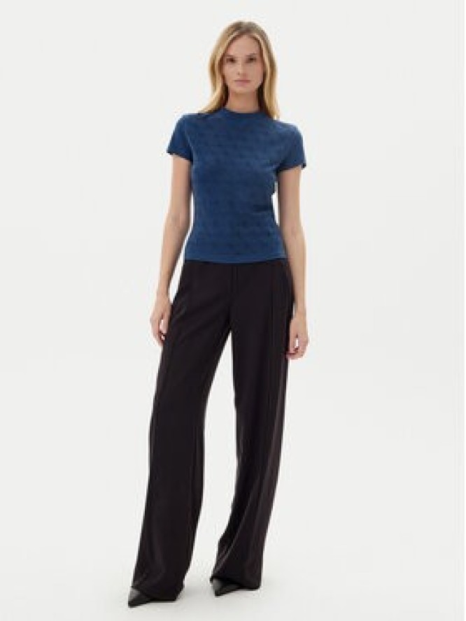 Guess T-Shirt W4BI26 J1314 Granatowy Slim Fit