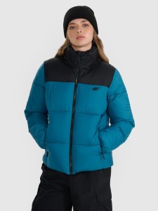 4F Kurtka puchowa z wypełnieniem syntetycznym damska - turkusowa XXL