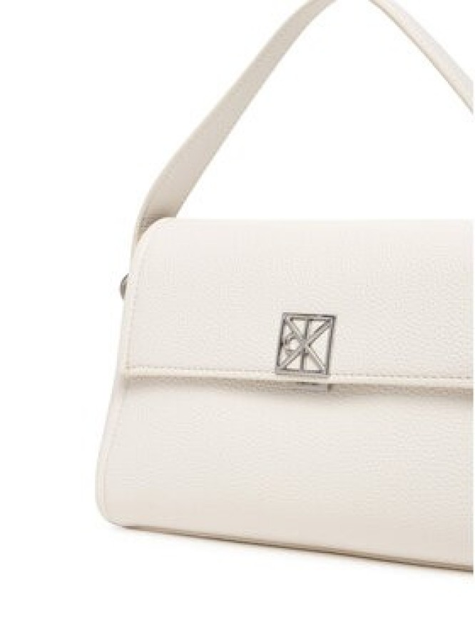 Calvin Klein Torebka Emblem Hw Pebble Shoulder Bag 25 LV04F3425G Biały