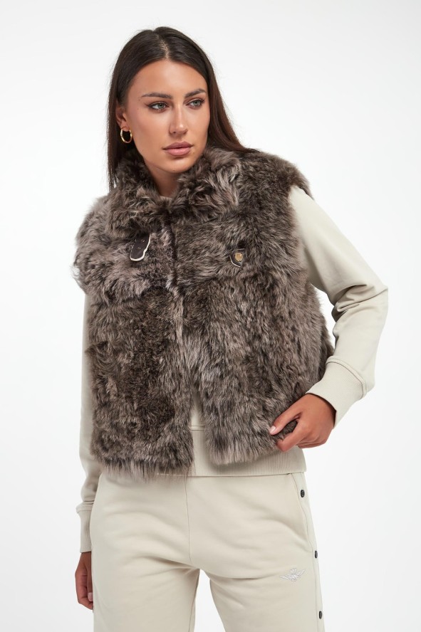 Kamizelka damska futrzana/kożuch AERONAUTICA MILITARE