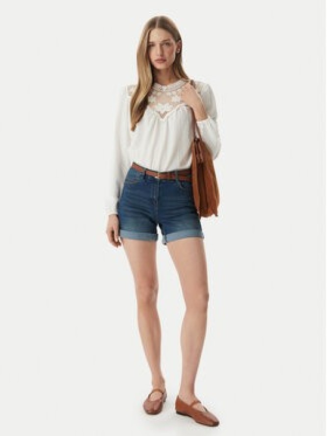 Morgan Szorty jeansowe 241-SHAKU Niebieski Regular Fit