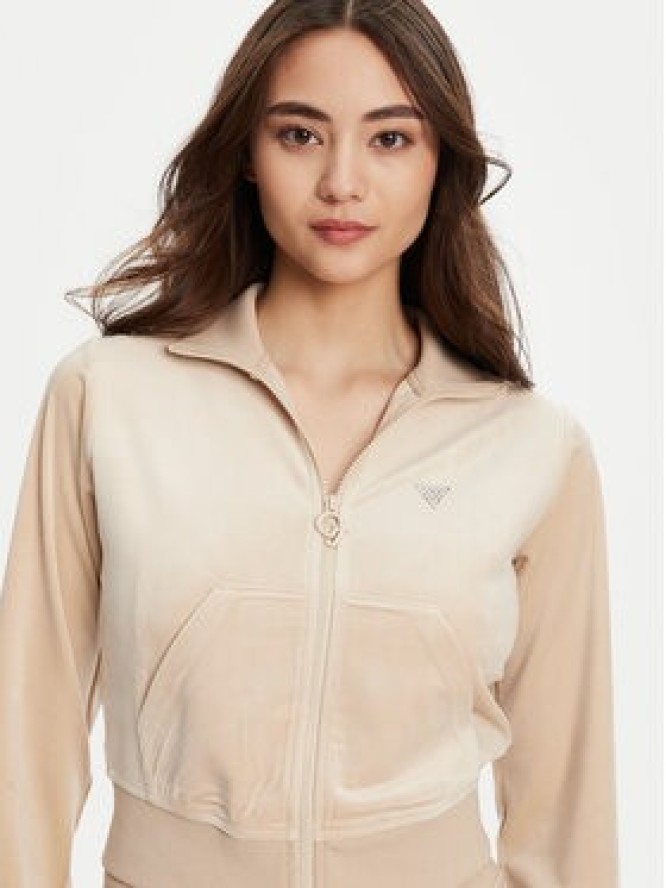 Guess Bluza V3BQ22 K0232 Beżowy Regular Fit