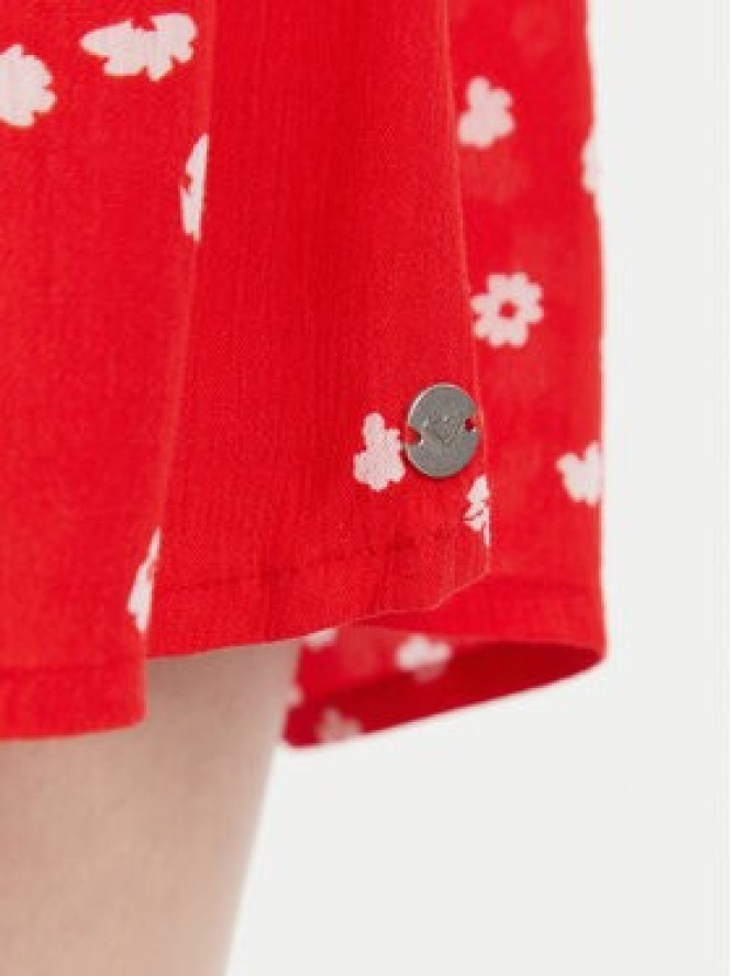 Roxy Sukienka letnia ERJWD03880 Czerwony Regular Fit