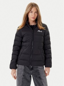 KARL LAGERFELD Kurtka przejściowa A1W15049 Czarny Regular Fit