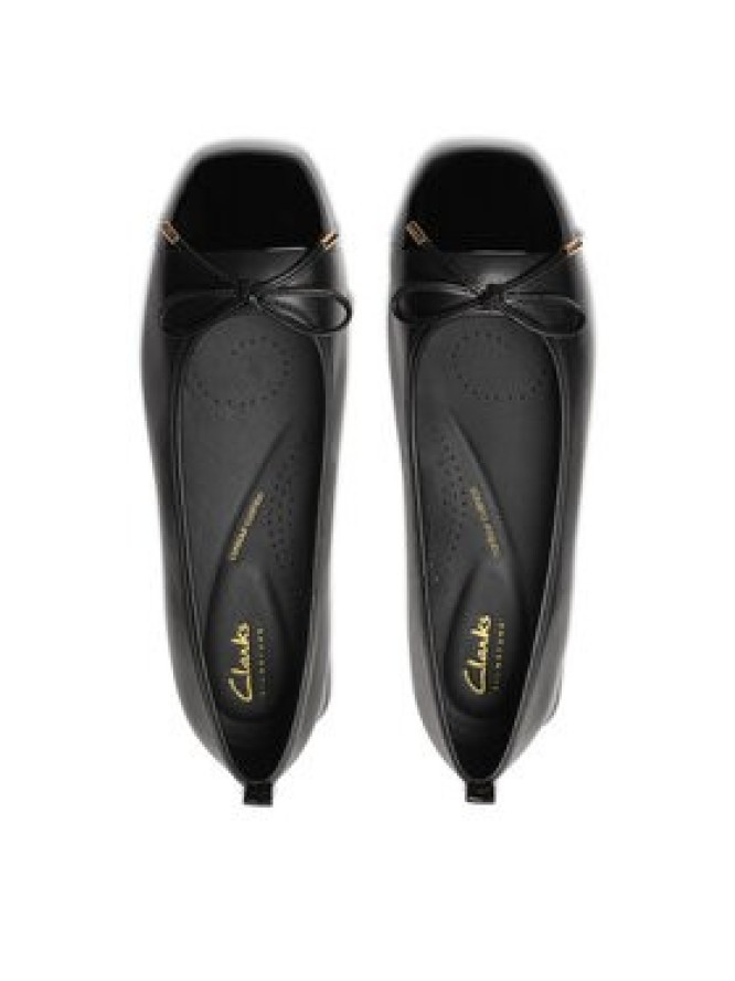 Clarks Baleriny Ubree15 Poppy 26181322 Czarny