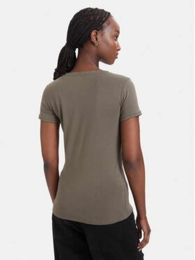 Guess T-Shirt W2YI45 J1314 Khaki Slim Fit