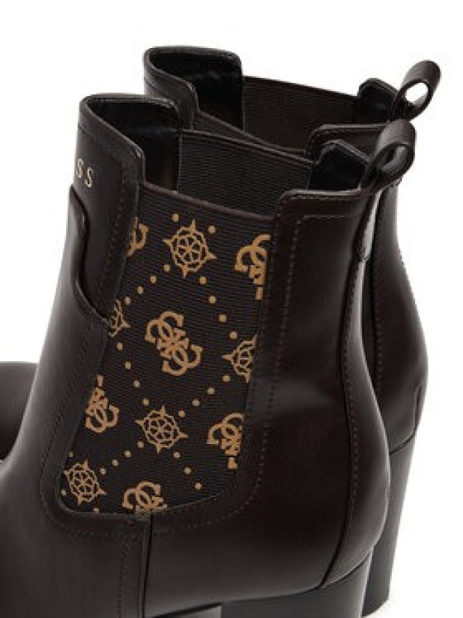 Guess Botki FLFNLL ELE10 Czarny