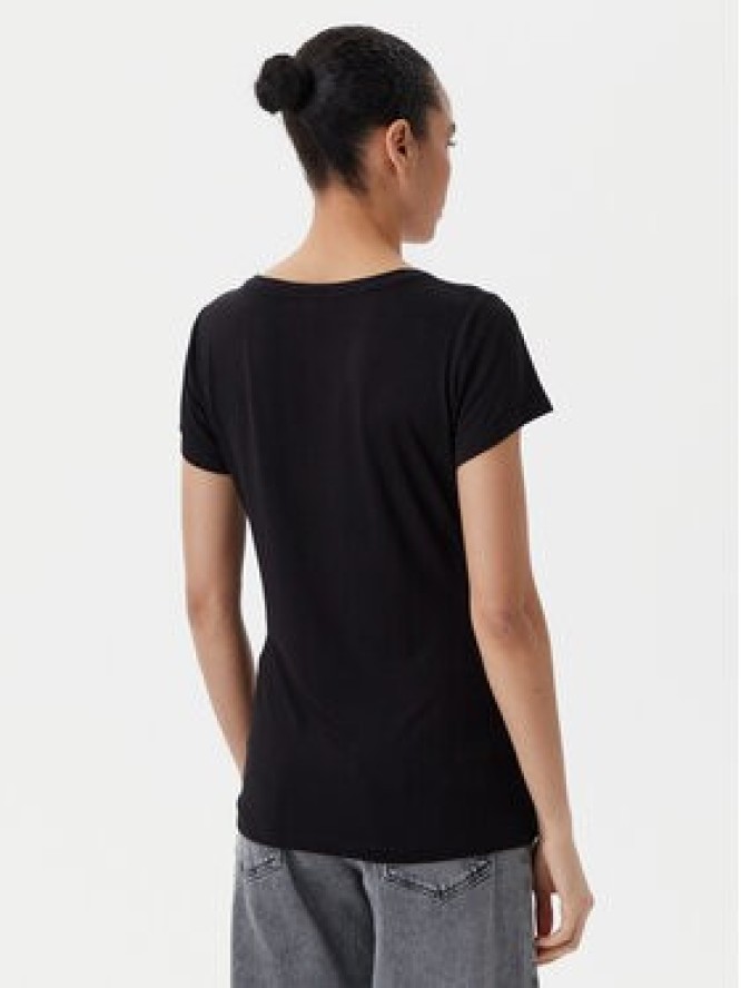 Liu Jo Beachwear T-Shirt VA5157 JS360 Czarny Regular Fit