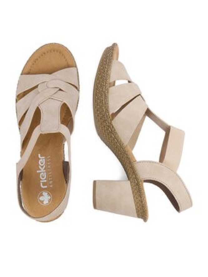Rieker Sandały CEO-665K3-62 Beżowy