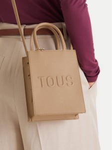 TOUS Torebka MINI BOLSO POP TOUS BRENDA 2002105943 Beżowy