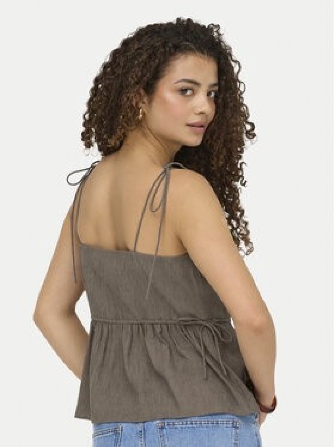 ONLY Top Nele 15370325 Beżowy ciemny Regular Fit