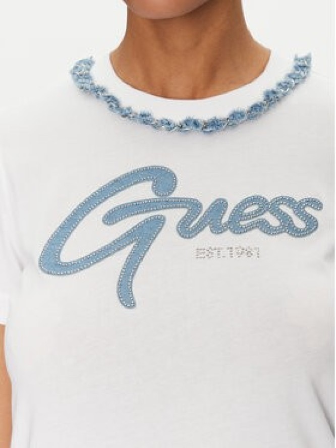Guess T-Shirt W5GI03 I3Z14 Biały Regular Fit