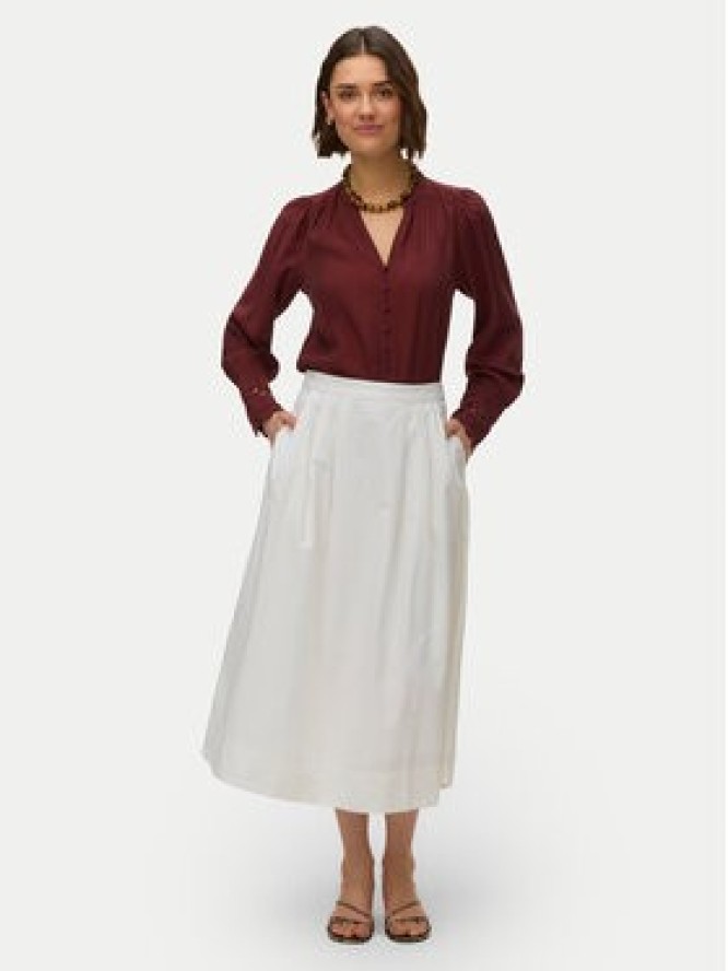 Vero Moda Koszula Irina 10338396 Bordowy Regular Fit