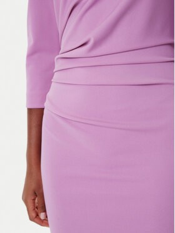 Rinascimento Sukienka koktajlowa CFC0126154003 Różowy Slim Fit