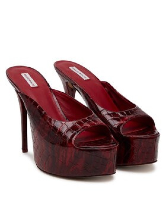 Naked Wolfe Klapki Fab Bordowy