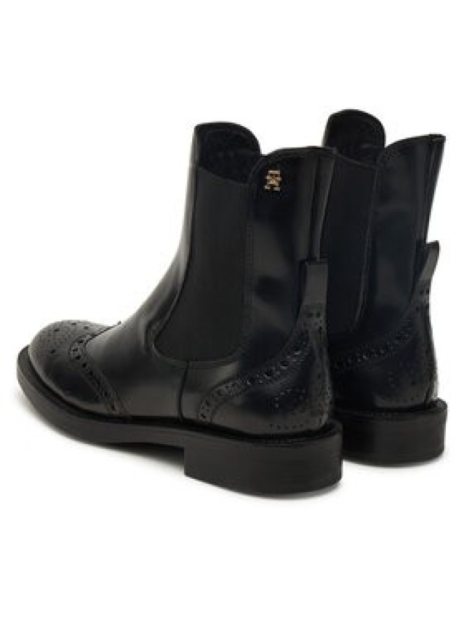 Tommy Hilfiger Sztyblety Brogue Boot FW0FW09151 Czarny