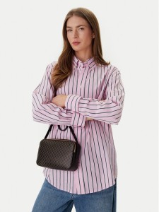 Calvin Klein Torebka Emblem Aop Elongated Camera Bag LV04F3268G Czarny