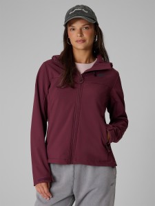 4F Kurtka softshell wiatroodporna membrana 8000 damska - burgundowa XXL