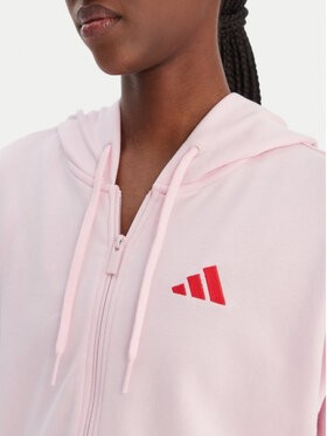 adidas Bluza Essentials 3-Stripes KD4789 Różowy Regular Fit