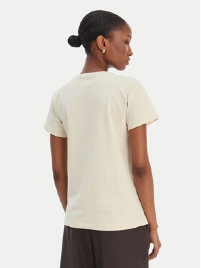 Guess Jeans T-Shirt W4YI10 J1314 Beżowy Regular Fit