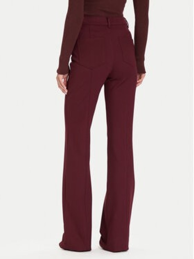Guess Spodnie materiałowe W5BB16 KCMU2 Czerwony Flare Fit