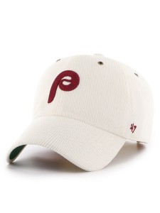 47 Brand Czapka z daszkiem MLB Philadelphia Phillies B-TCDCU19IWS Écru