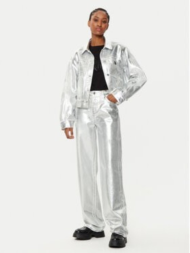 Armani Exchange Spodnie materiałowe XW000056 AF10836 M8047 Srebrny Relaxed Fit