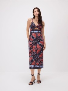 Sukienka midi - wielobarwny