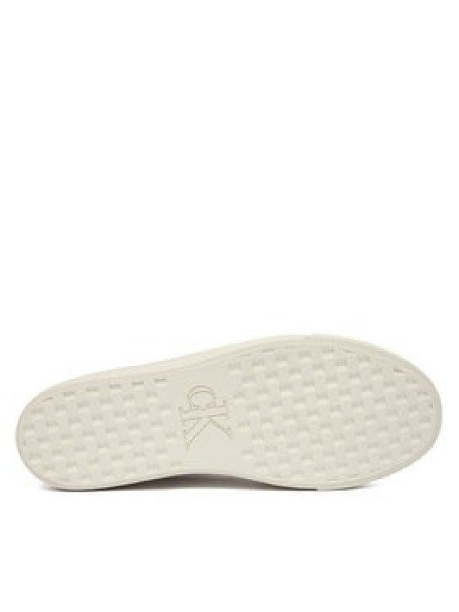 Calvin Klein Sneakersy Vulc Flatform Lace Up Moire YW0YW02012 Brązowy