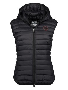 Geographical Norway Kamizelka pikowana "Vafne" w kolorze czarnym rozmiar: XXL
