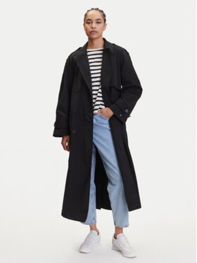 Tommy Hilfiger Trencz WW0WW45632 Czarny Oversize