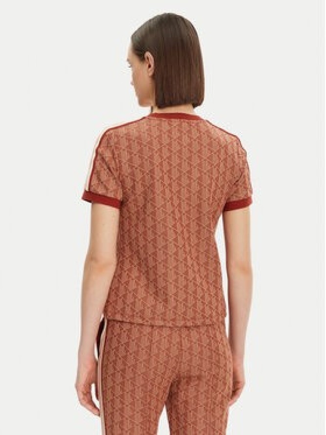 Lacoste T-Shirt TF3244 Pomarańczowy Slim Fit