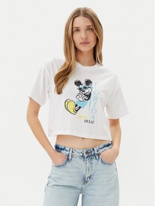 ONLY T-Shirt Mickey Minnie 15348126 Biały Regular Fit